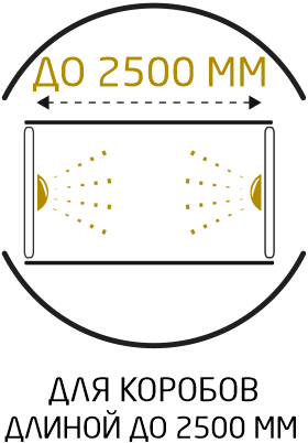 Для коробов до 2500 мм