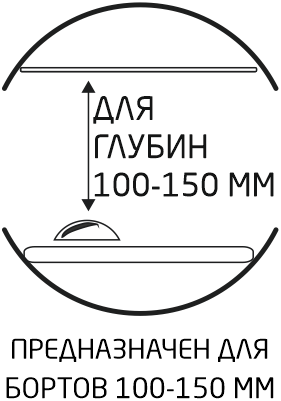 Предназначен для бортов 100-150 мм