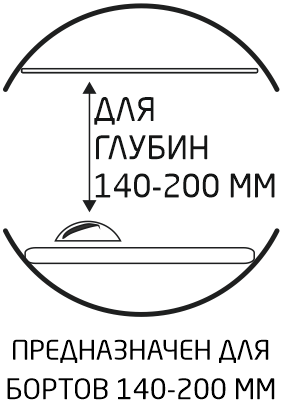 Предназначен для бортов 140-200 мм