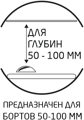 Предназначено для бортов 50-100 мм